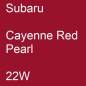 Preview: Subaru, Cayenne Red Pearl, 22W.